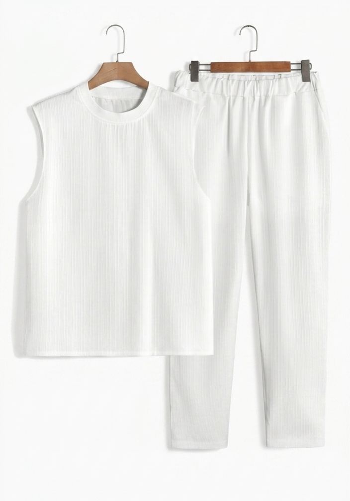 Conjunto Blanco Casual Hombre